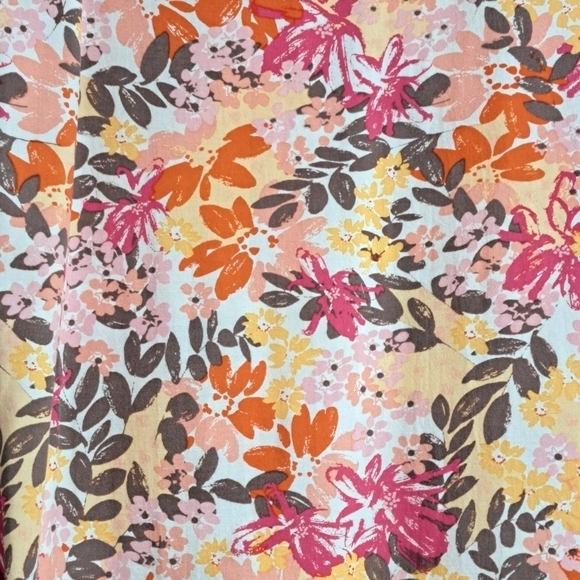 J. Jill Sleeveless Floral Print Midi Dress Size 12 - Picture 5 of 9